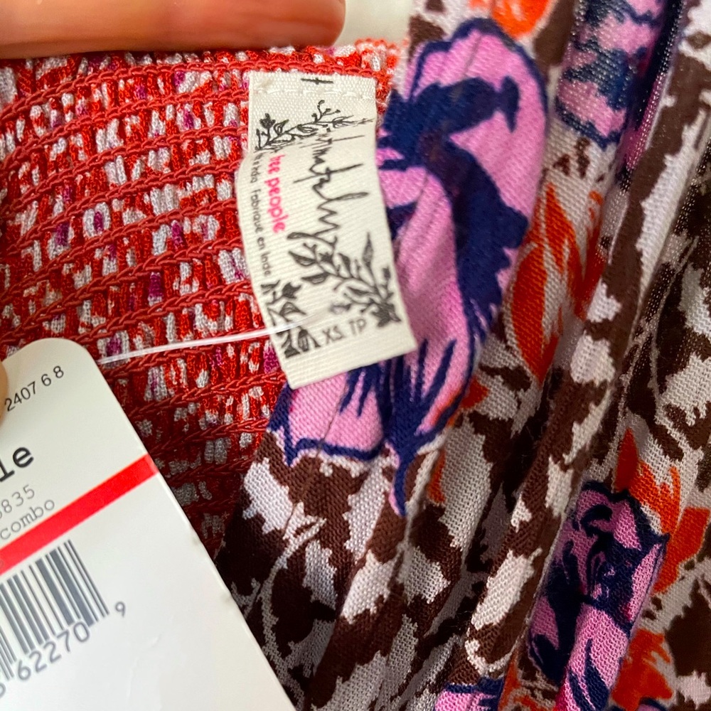 FREE PEOPLE “Gabriela” Halter Dress in “Terracotta” Print - Picture 6 of 12
